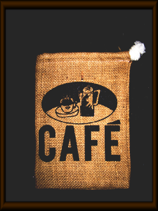 おしゃれオシャレかわいいい人気カフェ　静岡県静岡市清水区　トクナガコーヒー珈琲　ジュートエコバッグ麻袋
